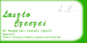 laszlo czeczei business card