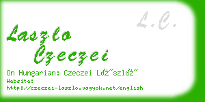 laszlo czeczei business card
